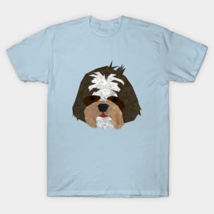 Geometric Shih Tzu T-Shirt